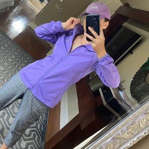 Puma purple sport lifestyle light weight jacket